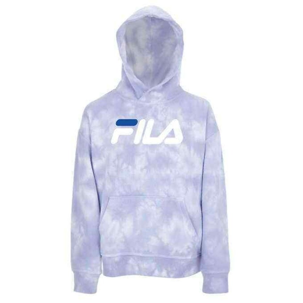 Fila Youth Pullover Hoodie Purple Tie Dye
